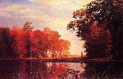 Albert Bierstadt Autumn Woods France oil painting artist